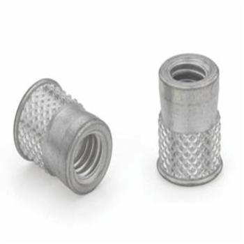 AEWB-420, Nutsert Insert, 1/4-20 UNC-2B, Material Thickness (.062-Up) Round Nutsert (Diamond Knurl